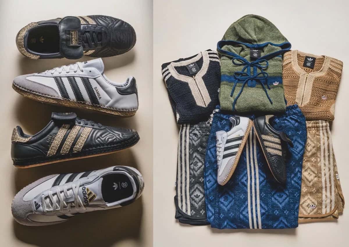 CLOT x adidas Mundial Collection con cuero premium y detalles de rafia