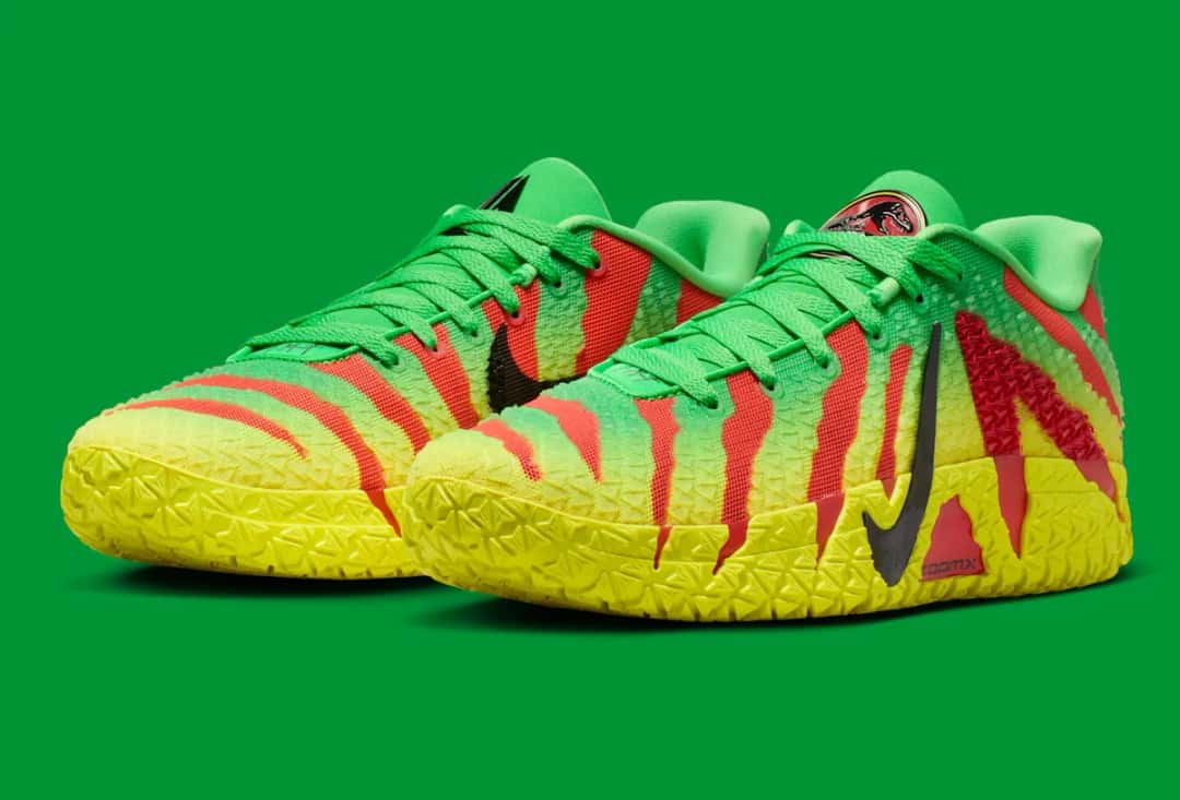Detalle del colorway Explorer con gradiente Green Spark a Dynamic Yellow