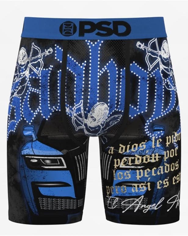 PSD x SAD BOYZ by Junior H Azul Angel Boxer Briefs, foto 2